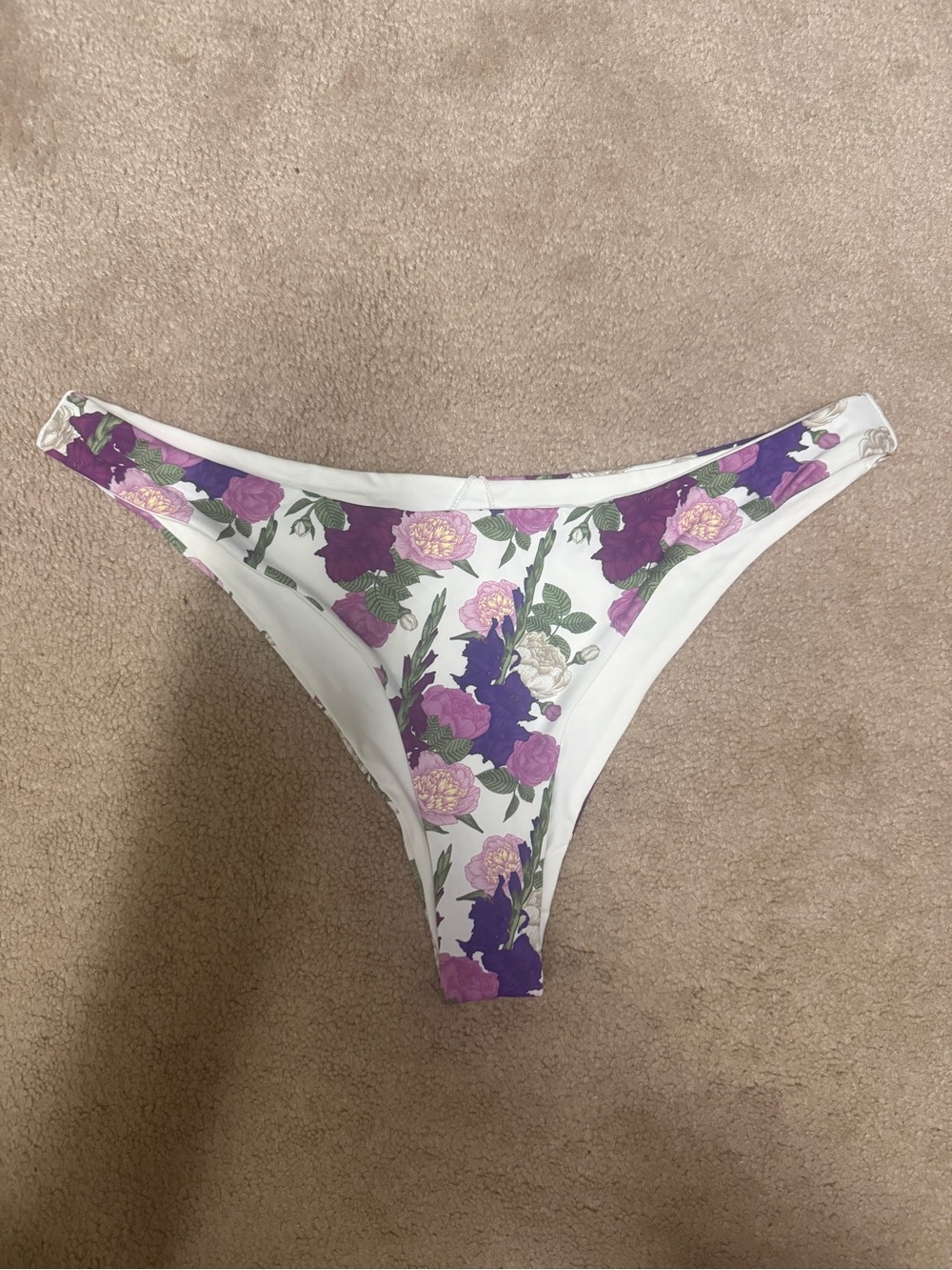 Dippin' Daisy's Wild Iris Bikini Bottoms with Purple & Pink Floral Print